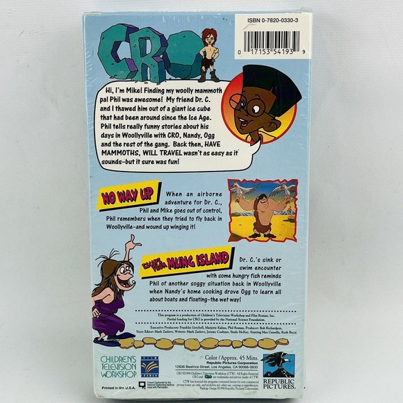CRO Have Mammoths, Will Travel VHS 1994 Cartoon Caveman Ice Age Sealed OOP Rare - Picture 2 of 4